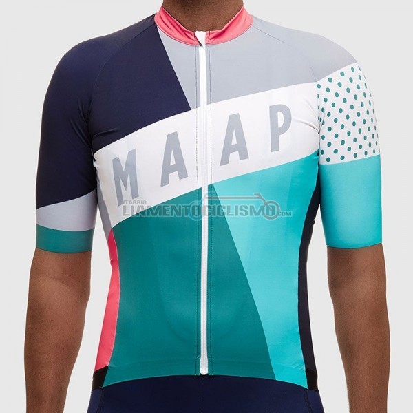 2017 Abbigliamento Ciclismo Maap Manica Corta Grigio e Celeste