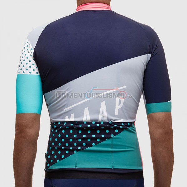 2017 Abbigliamento Ciclismo Maap Manica Corta Grigio e Celeste