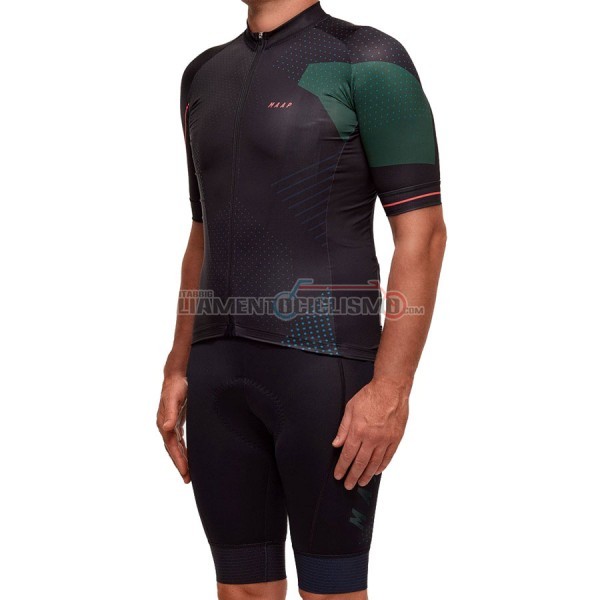 2017 Abbigliamento Ciclismo Maap Manica Corta Nero