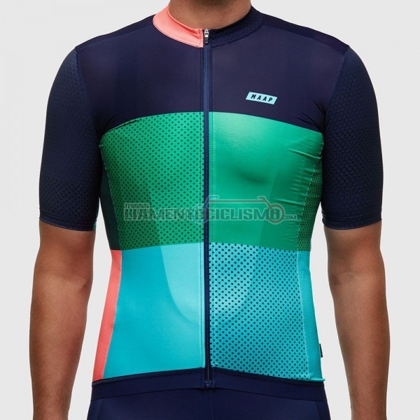 2017 Abbigliamento Ciclismo Maap Manica Corta Sector Pro Verde e Blu