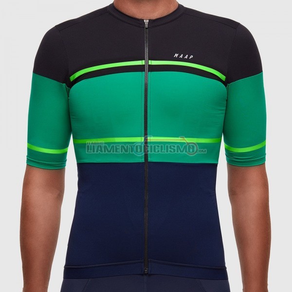 2017 Abbigliamento Ciclismo Maap Segment Pro Manica Corta Nero e Verde
