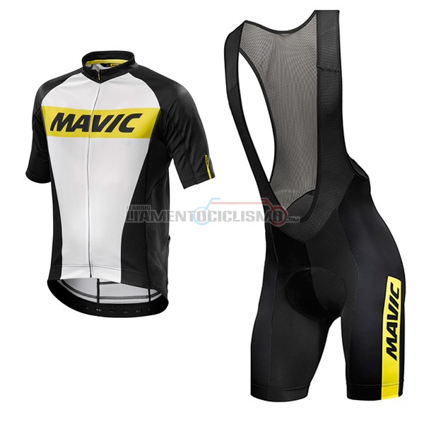 2017 Abbigliamento Ciclismo Mavic Manica Corta Bianco