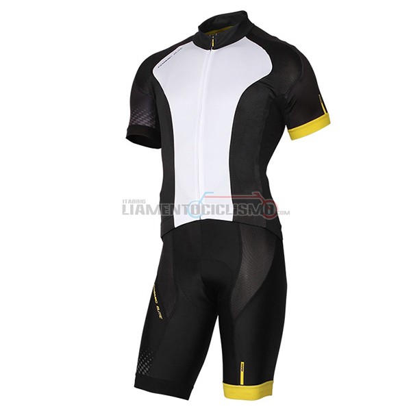 2017 Abbigliamento Ciclismo Mavic Manica Corta Bianco e Nero