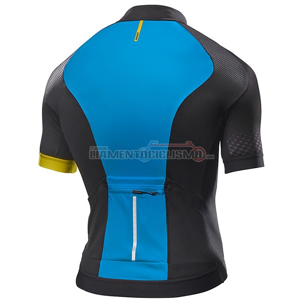 2017 Abbigliamento Ciclismo Mavic Manica Corta Blu e Nero