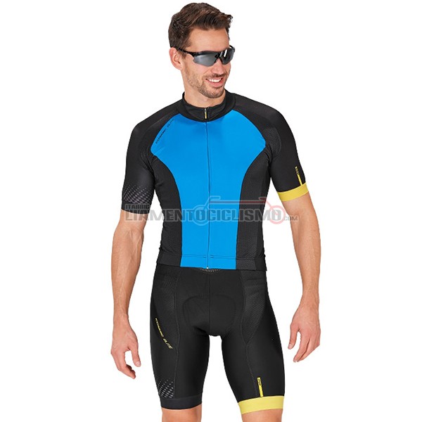 2017 Abbigliamento Ciclismo Mavic Manica Corta Blu e Nero