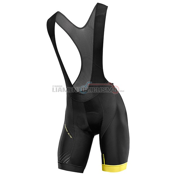 2017 Abbigliamento Ciclismo Mavic Manica Corta Giallo e Nero