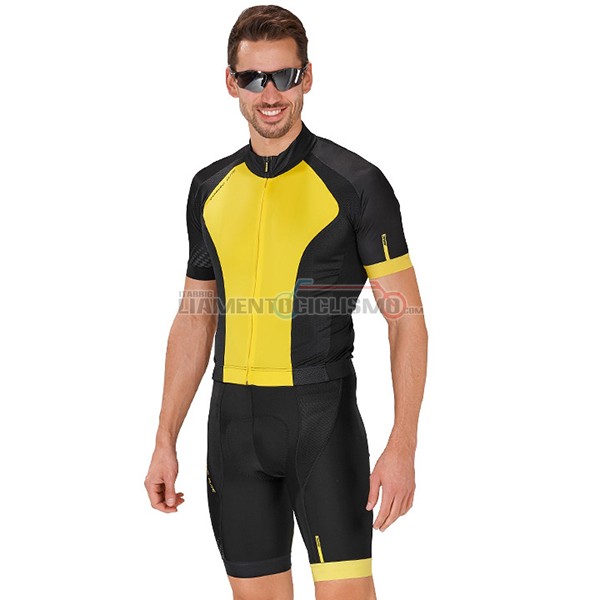2017 Abbigliamento Ciclismo Mavic Manica Corta Giallo e Nero
