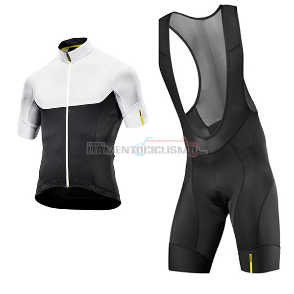 2017 Abbigliamento Ciclismo Mavic Manica Corta Nero e Bianco