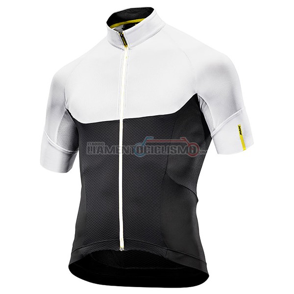 2017 Abbigliamento Ciclismo Mavic Manica Corta Nero e Bianco