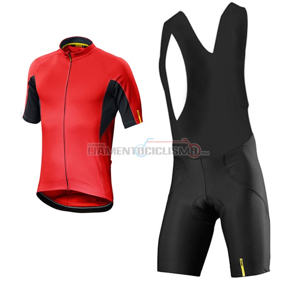 2017 Abbigliamento Ciclismo Mavic Manica Corta Rosso