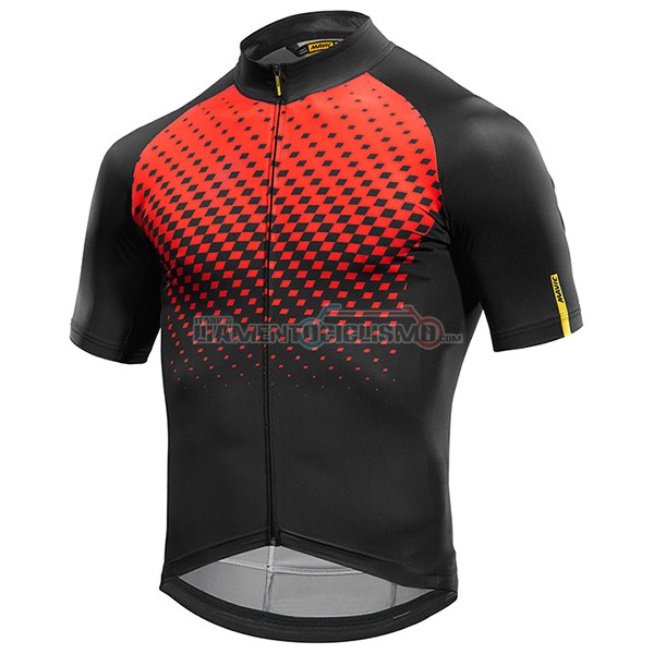 2017 Abbigliamento Ciclismo Mavic Manica Corta Rosso e Nero