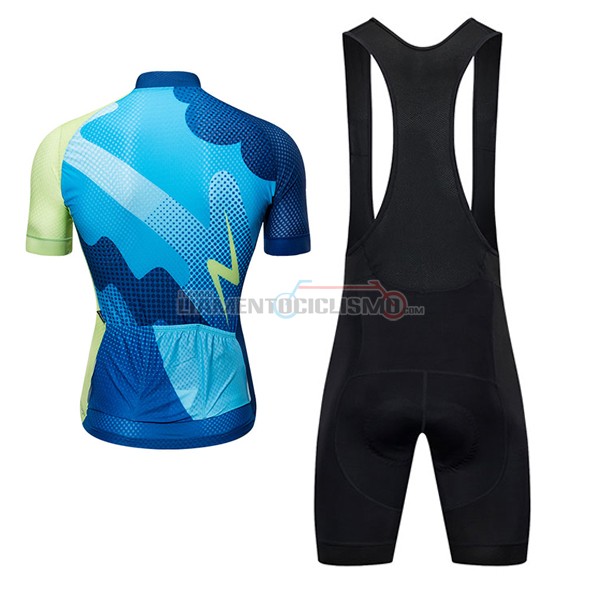 2017 Abbigliamento Ciclismo Ykywbike AA04 ADH04 Manica Corta Blu