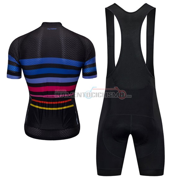2017 Abbigliamento Ciclismo Ykywbike AA09 ADH09 Manica Corta Nero e Blu