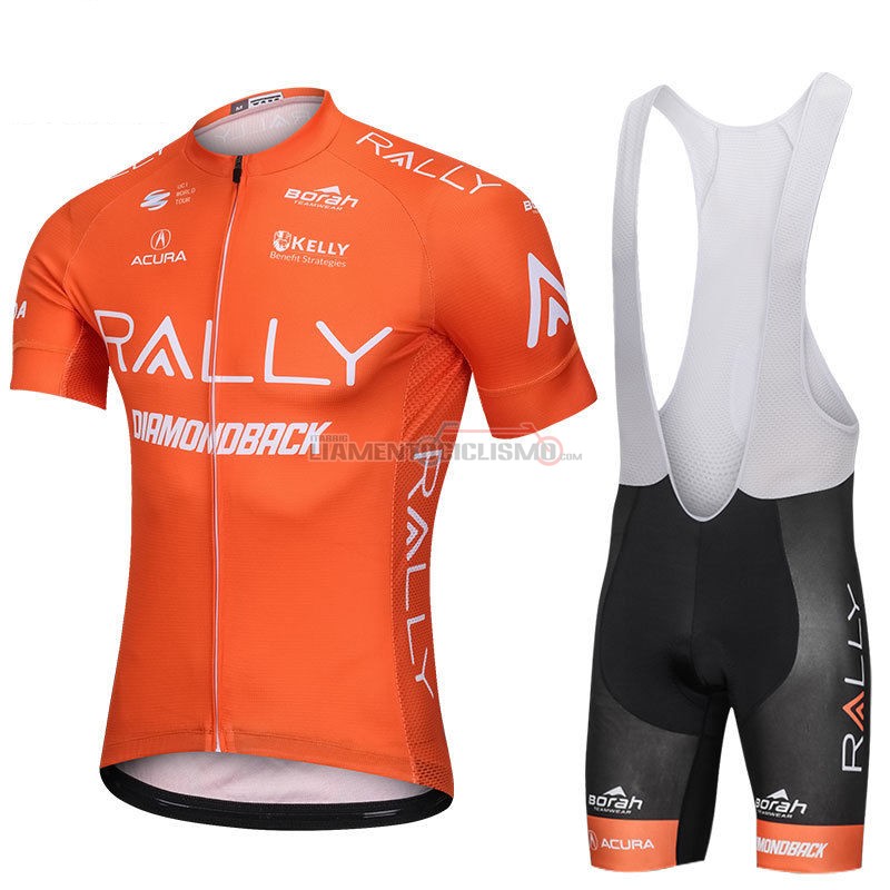 Abbigliamento Ciclismo Rally Manica Corta 2018 Arancione