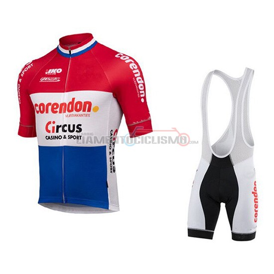 Abbigliamento Ciclismo Sptgrvo Manica Corta 2019 Rosso Bianco Blu