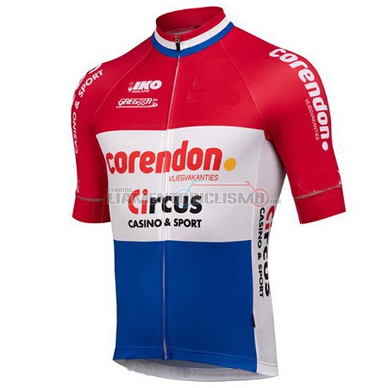 Abbigliamento Ciclismo Sptgrvo Manica Corta 2019 Rosso Bianco Blu