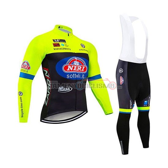 Abbigliamento Ciclismo Wieiev Manica Lunga 2020 Verde Nero