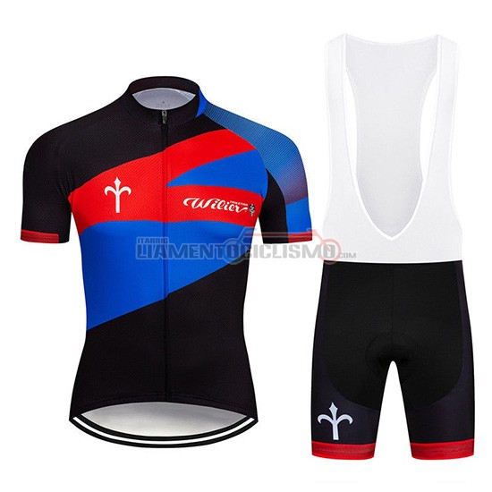 Abbigliamento Ciclismo Wilier Manica Corta 2019 Nero Rosso Blu