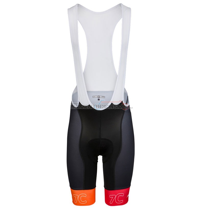 Abbigliamento Ciclismo Wieiev Force 7c Manica Corta 2018 Arancione Nero
