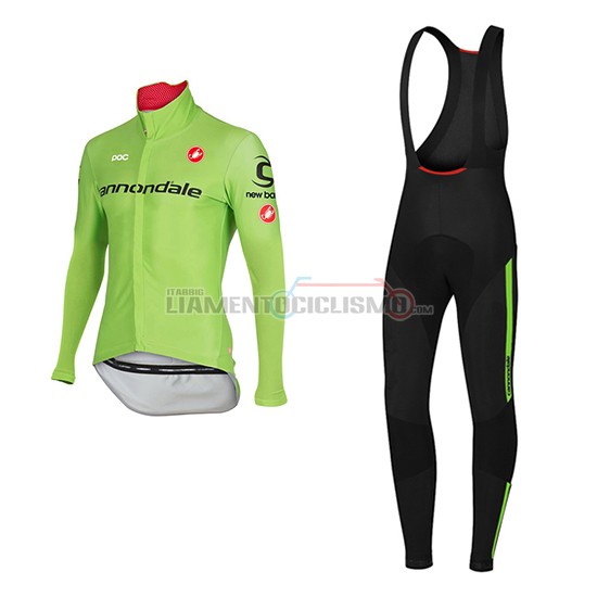 Abbigliamento Ciclismo Cannondale Manica Lunga 2017 verde