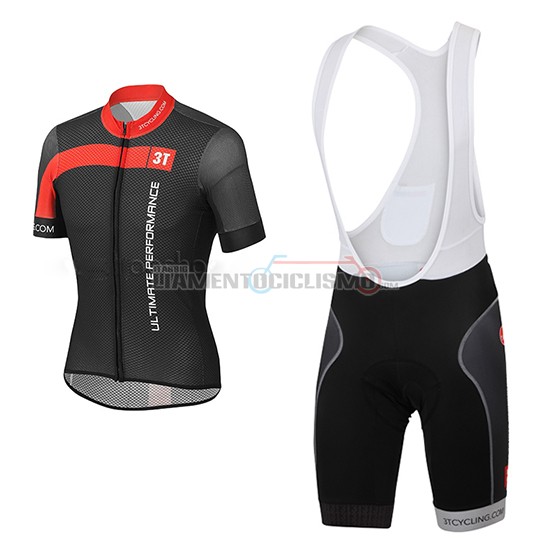 Abbigliamento Ciclismo Castelli 3T 2015 nero e rosso