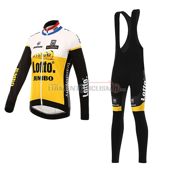 Abbigliamento Ciclismo Lotto NL Jumbo 2016 giallo e nero