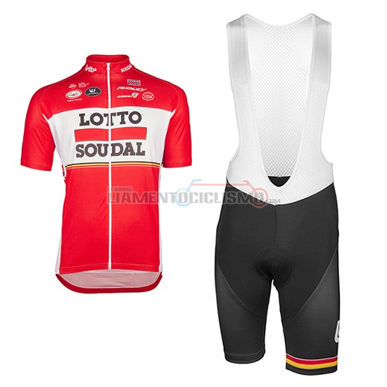 Abbigliamento Ciclismo Lotto Soudal 2017 rosso e bianco