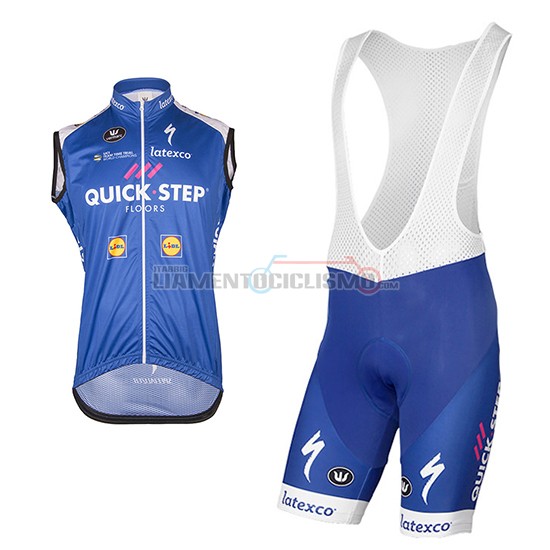 Gilet Antivento Quick Step Floors 2017 blu