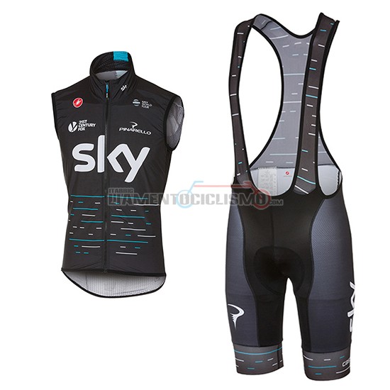 Gilet Antivento Sky 2017 blu e nero