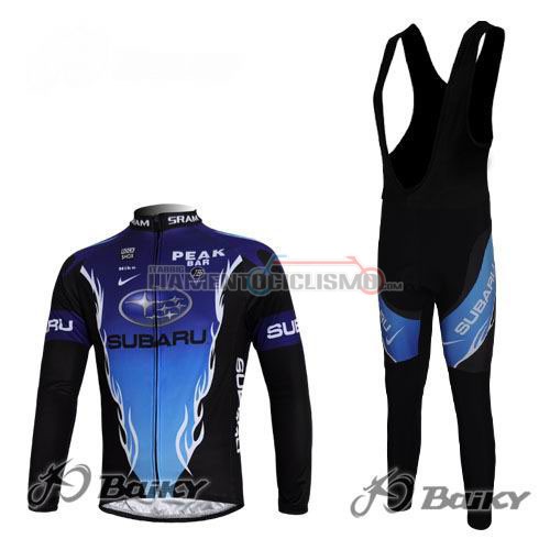 Abbigliamento Ciclismo Subaru ML 2012 nero e blu