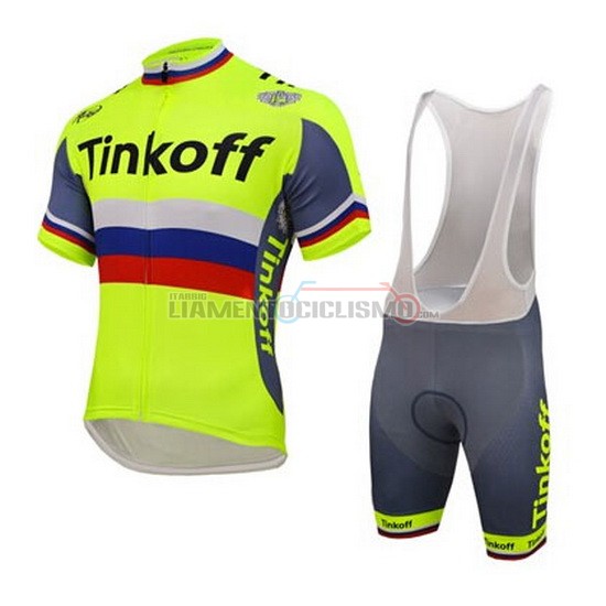 Abbigliamento Ciclismo Thinkoff 2016 blu e giallo