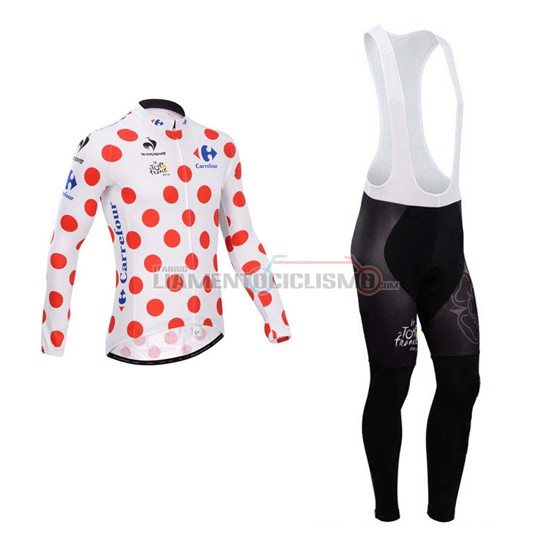 Abbigliamento Ciclismo Tour de France ML 2014 bianco e rosso