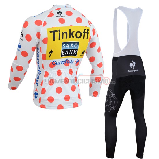Abbigliamento Ciclismo Tour de France Saxo Bank ML 2014 bianco e rosso