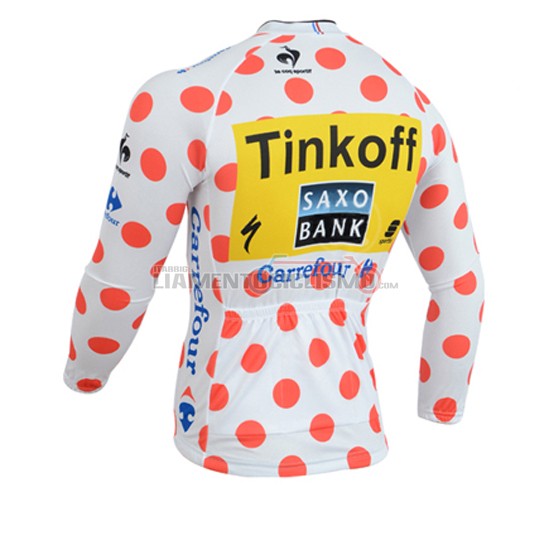 Abbigliamento Ciclismo Tour de France Saxo Bank ML 2014 bianco e rosso