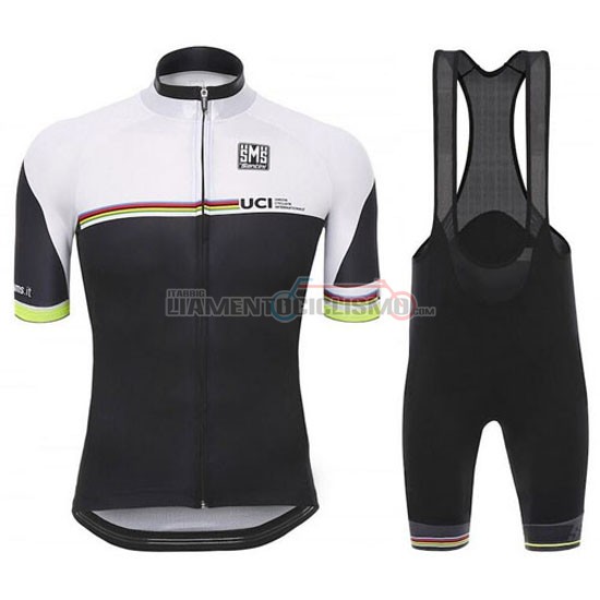 Abbigliamento ciclismo UCI 2016 bianco e nero