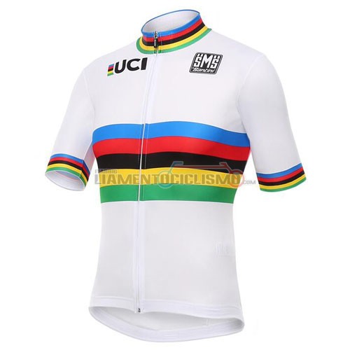 Abbigliamento Ciclismo UCI 2016 blu e bianco