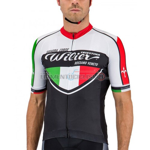 Abbigliamento Ciclismo Wilier 2016 nero e bianco